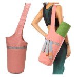 Large Yoga Mat Bag with Pockets and Strap