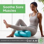 Gaiam Essentials High Density Foam Roller, 18