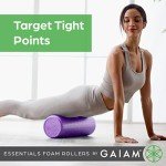 Gaiam Essentials High Density Foam Roller, 18