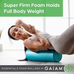 Gaiam Essentials High Density Foam Roller, 18