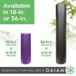 Gaiam Essentials High Density Foam Roller, 18