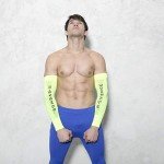 R-Evenge Neon Yellow Arm Compression Sleeve Pair
