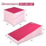 Folding Gymnastics Cheese Wedge Incline Mat for Kids