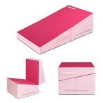Folding Gymnastics Cheese Wedge Incline Mat for Kids
