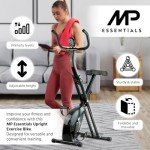 Foldable Upright Exercise Bike for Home Fitness