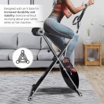 Foldable Upright Exercise Bike for Home Fitness