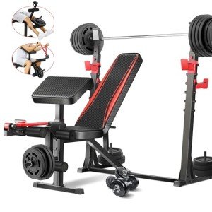 Aceshin Adjustable Weight Bench for Home Workouts
