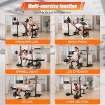 Aceshin Adjustable Weight Bench for Home Workouts