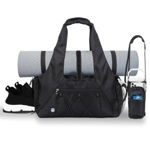 Women's Travel Gym Bag with Shoe Compartment