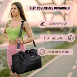 Women's Travel Gym Bag with Shoe Compartment