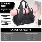 Women's Travel Gym Bag with Shoe Compartment