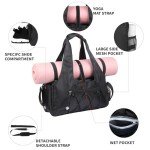 Women's Travel Gym Bag with Shoe Compartment