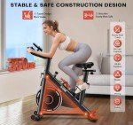 Home Use Spin Bike with LCD Display & Holder