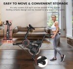 Home Use Spin Bike with LCD Display & Holder