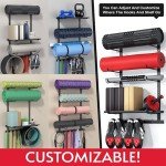 Adjustable Wall-Mounted Home Gym Storage Shelf