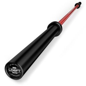 LOEFT 50 lb Olympic Barbell - 7ft Red