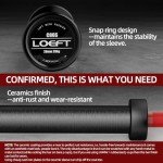 LOEFT 50 lb Olympic Barbell - 7ft Red