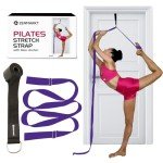 Pilates Stretching Strap with Door Anchor for Flexibility