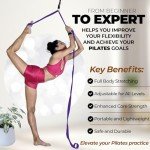 Pilates Stretching Strap with Door Anchor for Flexibility