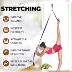 Pilates Stretching Strap with Door Anchor for Flexibility