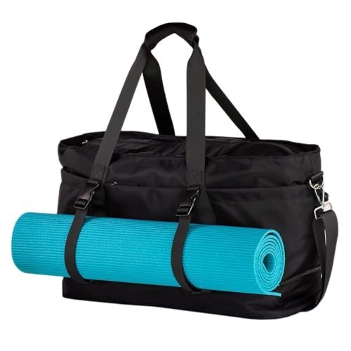 Large Yoga Mat Bag with Shoe Compartment & Pockets