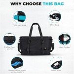 Large Yoga Mat Bag with Shoe Compartment & Pockets