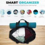 Large Yoga Mat Bag with Shoe Compartment & Pockets
