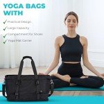 Large Yoga Mat Bag with Shoe Compartment & Pockets