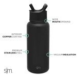 Pink 32oz Stainless Steel Water Bottle with Straw