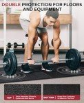 HAPBEAR Non-Slip Foldable Treadmill Mat 68"x24