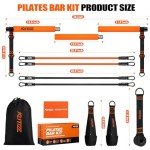 Pilates Bar Kit with Resistance Bands for All Workouts