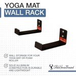 Yoga Mat Wall Storage Rack for Home Gym