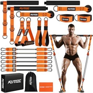 Portable Pilates Bar Kit with Resistance Bands