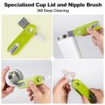 3-Pack Stainless Steel Bottle Cleaning Brush Set