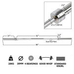 Bonnlo 7-Foot Olympic Barbell for Home Gym