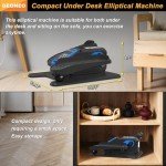 Compact Under Desk Elliptical Machine for Home
