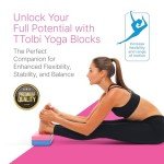 Yoga Blocks Set with Stretch Band & Guide