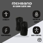 Rehband 5mm Neoprene Elbow Compression Sleeves - XL