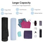 Large Yoga Mat Bag with Strap and Pockets