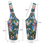 Floral Yoga Mat Bag with Accessory Pockets