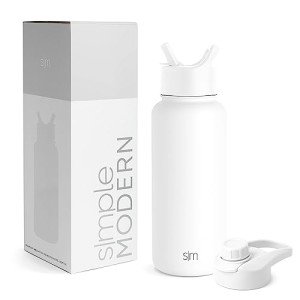 Insulated Stainless Steel Water Bottle with Straw