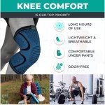 MODVEL Knee Brace Compression Sleeves - 2 Pack