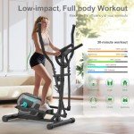 Home Fitness Elliptical Cross Trainer with 16 Resistance Levels