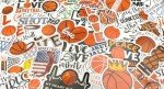 Cute Basketball Stickers for Water Bottles - 50 Pack