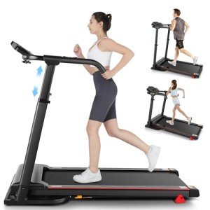 Folding Treadmill with Desk & Incline Feature