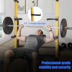 Heavy-Duty Power Cage Squat Rack for Home Gym