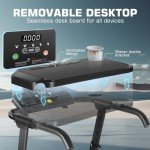 Folding Treadmill with Desk & Incline Feature