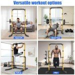Heavy-Duty Power Cage Squat Rack for Home Gym