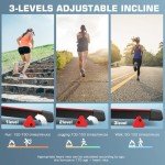 Folding Treadmill with Desk & Incline Feature