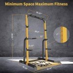 Heavy-Duty Power Cage Squat Rack for Home Gym